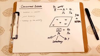 【财产法】什么是共有产权和存活者自动取得权？What is concurrent estate and the right of survivorship?