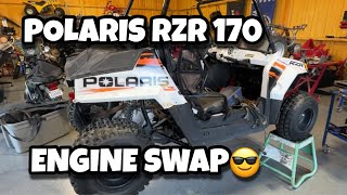 Polaris RZR 170 / Honda 400EX Engine Swap Part 1