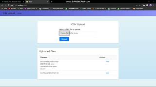 CSV UPLOAD || Coding ninjas || skill test