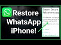 How To Restore WhatsApp Messages From Google Drive To iPhone