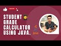 Student grade calculator using java. Calculate total marks, average percentage & grade. #viral #java