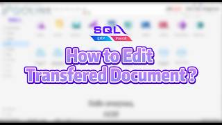 SQL Account | How To Edited Tranfer Document in SQL Account ？