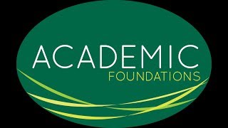 Academic Foundations course video