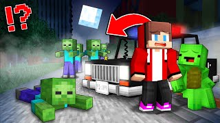 JJ And Mikey Trying SURVIVE The ZOMBIE APOCALYPSE in Minecraft Maizen