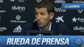 Rueda de prensa de Javi Gracia tras el Valencia CF (3-0) Málaga CF
