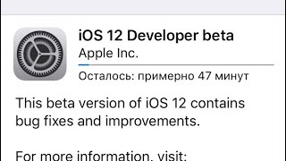 Установка iOS 12. Аккаунт разработчика Apple и все способы обновить iPhone