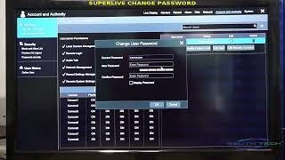 SouthTech TVT DVR/NVR (Apps: SuperLivePlus) How to change password