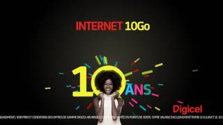 Anniversaire Digicel - Nouveau forfait Air Absolu 10Go