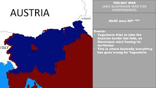 What Led To Slovenian VICTORY In The Ten-Day War? Mapping animation.