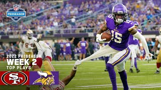 Minnesota Vikings Top Plays vs. San Francisco 49ers | 2022 Preseason Week 2