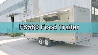 Mobile kitchen Trailer Truck With Fully Equipment For Sale