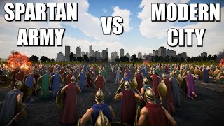 Spartan Army Vs Modern City - Ultimate Epic Battle Simulator 2