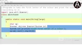 Conditional Statement - SWITCH CASE - Computer Applications - Java for Class 10 - ICSE