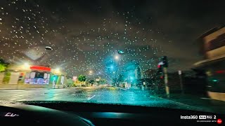 ☔️Driving In Rain  || Rainy Los Angeles || Scenic Drive 4K HDR || Insta360 Ace Pro 2 || POV Driving