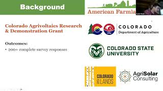 Agrivoltaics in Colorado: Findings from the First Statewide Survey of the Agricultural Community