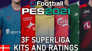 PES 2021 - 3F Superliga Kits and Ratings