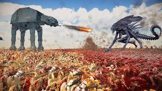 STAR WARS ARMY vs 5 MILLION Xenomorph Queen & Her Army! - Ultimate Epic Battle Simulator 2 | UEBS 2