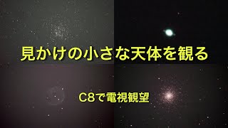 見かけの小さな天体を観る [C8で電視観望] #28