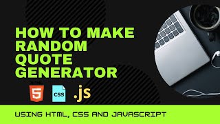 Random Quote Generator Using JavaScript – Beginner Project You Must Try! | #coding #javascript #code