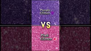 Purple Glitter💜 VS Pink Glitter 🌺#lisaorlenaaesthetic #pink #makeup #aesthetic #viralvideo  #shorts