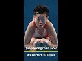 Quan Hongchan's Perfect Golden Dives at The Olympics X3 10s