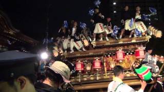 平成26年　住吉地区　本住吉神社祭礼　本宮　宮入　西區　茶屋區　吉田區　空區　山田區　住之江區　呉田區　だんじり