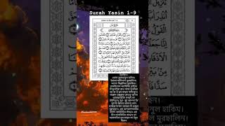সূরা ইয়াসিন ১-৯ তম আয়াত ॥Surah Yasin 1-9 verse #dua #islam #subhanallah