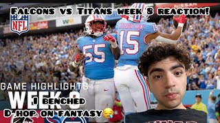 WILL LEVIS INSANE DEBUT! Atlanta Falcons vs. Tennessee Titans Highlights | NFL 2023 Week 8 REACTION