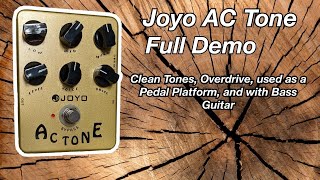 Joyo AC Tone MEGA DEMO (cleans - overdrives - bass guitar - as pedal platform) VOX EMULATION PEDAL