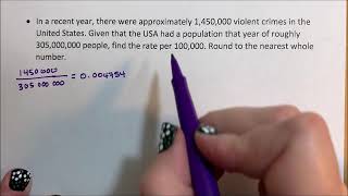 Ratio and Rates - Crime Rate