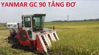 Yanmar GC 90 tăng đơ Máy gặt gặt lúa tại Bắc Giang Máy gặt lấy rơm rạ năng suất cao