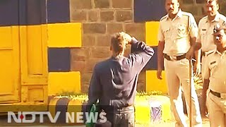 Sanjay Dutt walks out of Pune's Yerwada Jail with a salute