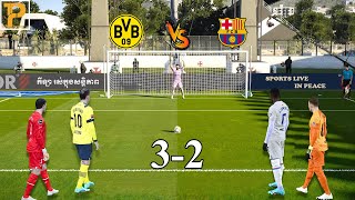 Dortmund vs Barcelona [ Longest Penalty Shootout]  eFootball™ PC Gameplay #penalty