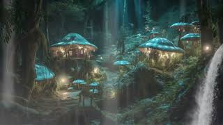 Magical Rainfall in Mystical Woodland: Soothing Nighttime Ambience