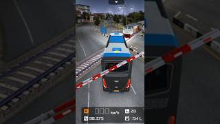 Train Crashed My Bus 😱 #shorts #shortvideo #ytshorts #bussid #busgames