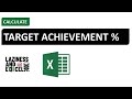 Calculate Target Achievement % using Excel | 0001 EXCEL | Laziness and Excel