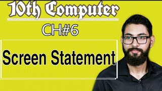 SCREEN Statement in GW-BASIC | 10 class computer chapter 6