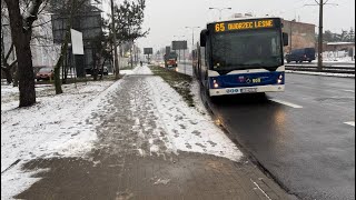 Poland, Bydgoszcz, Bus 65, ride from Fordońska Gajowa to Wielkopolskich Lelewela