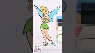 Disney coloring page - Tinkerbell 💚🧚🏼♀️ #coloringbook #coloring #Disney #tinkerbell #shorts #viral