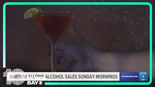 Bartow city leaders vote to allow drinking alcohol earlier on Sunday mornings