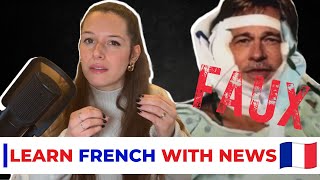 SCAMMED 830K€ BY A FAKE BRAD PITT - Learn French With News #22