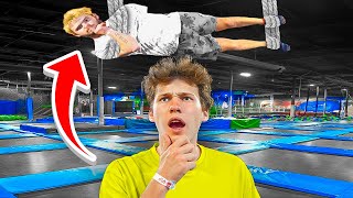 EXTREME Hide And Seek In Trampoline Park