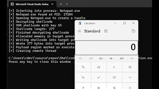 Remote Process Injection + Encoding (In C)