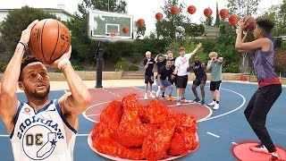 4 Point Shot Challenge w/ HOTTEST WINGS FORFEIT ft. 2HYPE!