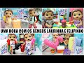 UMA HORA DE MUITA DIVERSÃO COM OS GÊMEOS LAURINHA E FELIPINHO