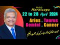 ARIES | TAURUS | GEMINI | CANCER  | 22 April to 28 April 2024 |  Syed M Ajmal Rahim