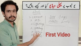 Youtube par first video kaise banaye - How to make first video on youtube - First video on youtube
