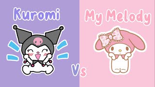 ⋆｡°✩ ♡ kuromi vs my melody ♡ ✩°｡