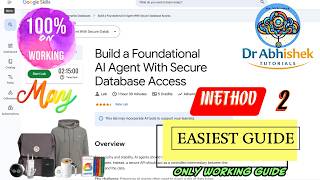 Build a Foundational AI Agent With Secure Database Access | Easiest Guide #qwiklabs #genaiacademy