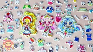 キュアエールたちがキラキラ☆プリキュアアラモードのおようふくにおきがえ❤️きせかえシールであそぼう キッズ アニメ おもちゃ ASOBOOM!